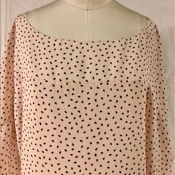 RACHEL Rachel Roy silk batwing dot top M EUC - Picture 3 of 8