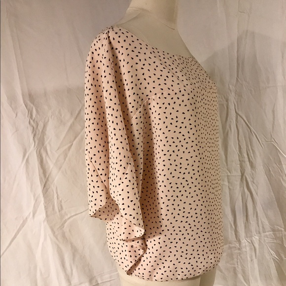 RACHEL Rachel Roy silk batwing dot top M EUC - Picture 4 of 8