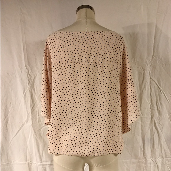 RACHEL Rachel Roy silk batwing dot top M EUC - Picture 5 of 8