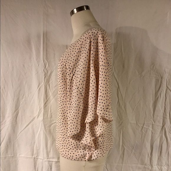 RACHEL Rachel Roy silk batwing dot top M EUC - Picture 6 of 8