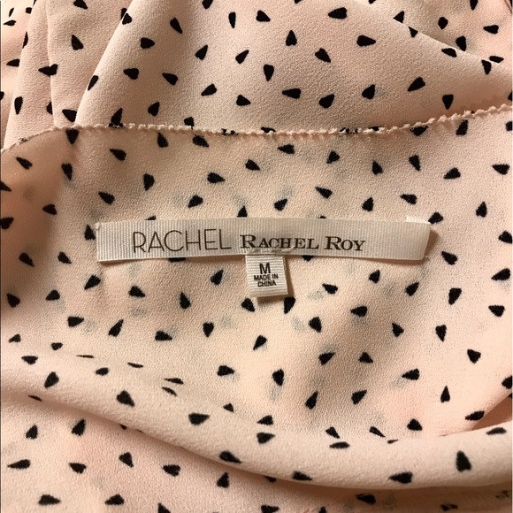 RACHEL Rachel Roy silk batwing dot top M EUC - Picture 8 of 8