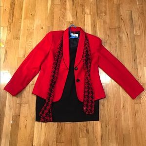2 Piece Skirt Suit with matching scarf