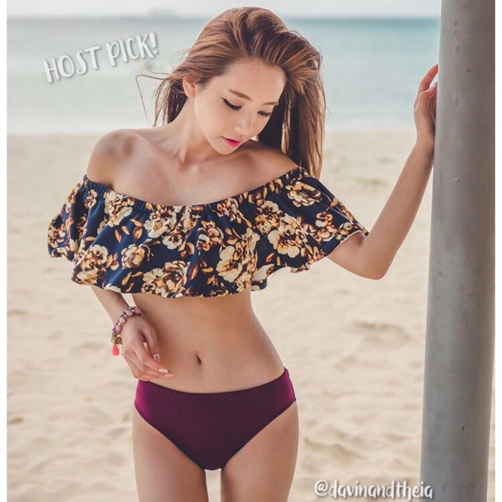 HP 3X 💖Off Shoulder Overlay Bikini