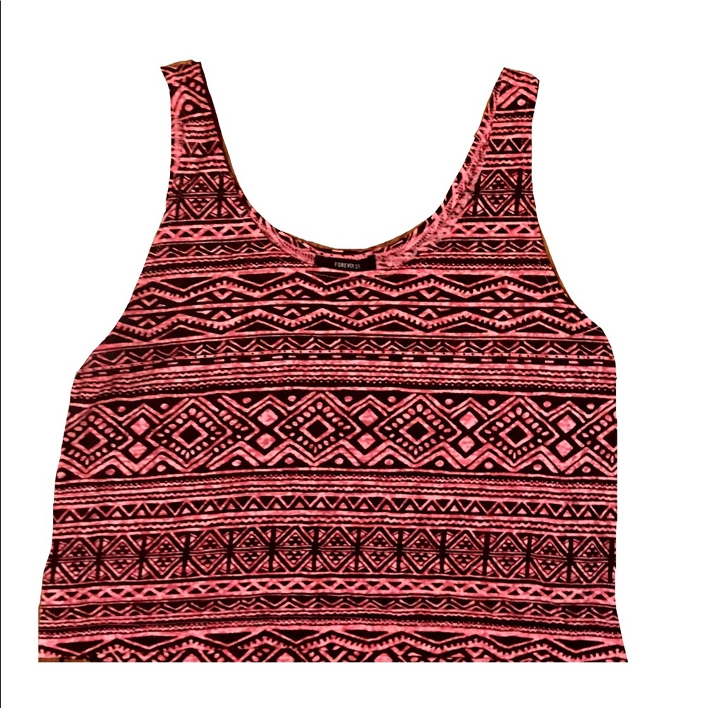 Forever 21 Juniors Size Small Black & Pink Cami