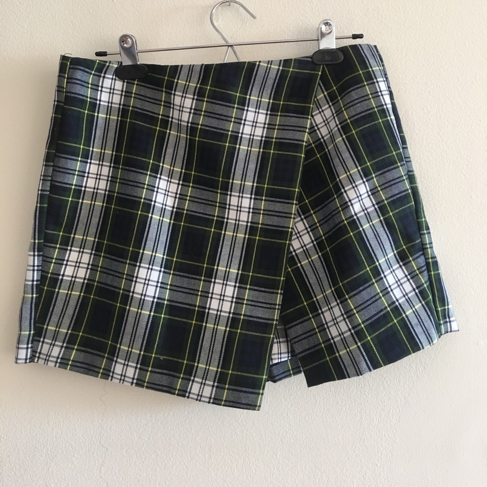 NWT Top shop plaid skort