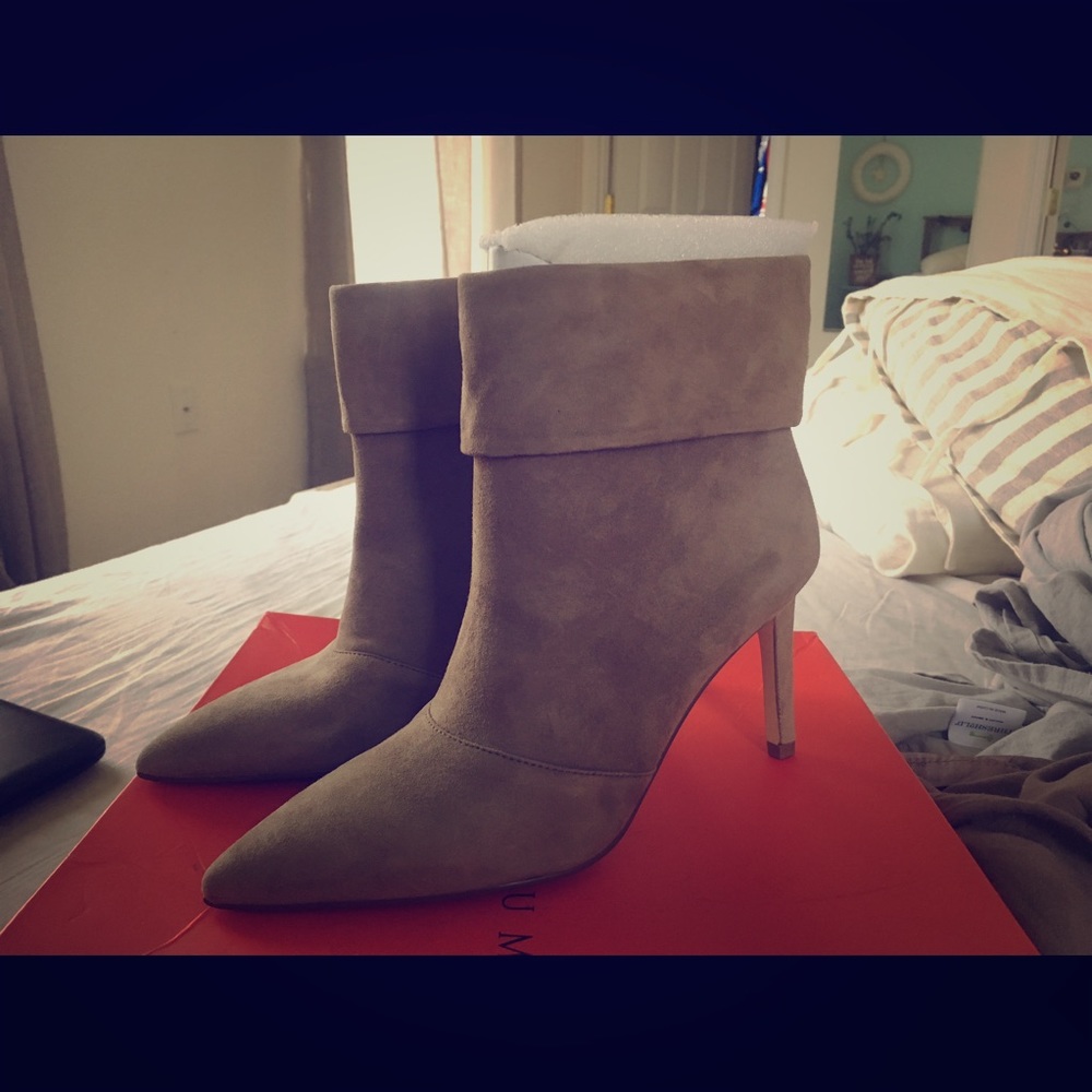Ivanka Trump suede ankle boots
