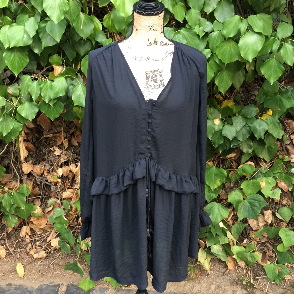 NWOT •H&M• Boho Longsleeve Dress