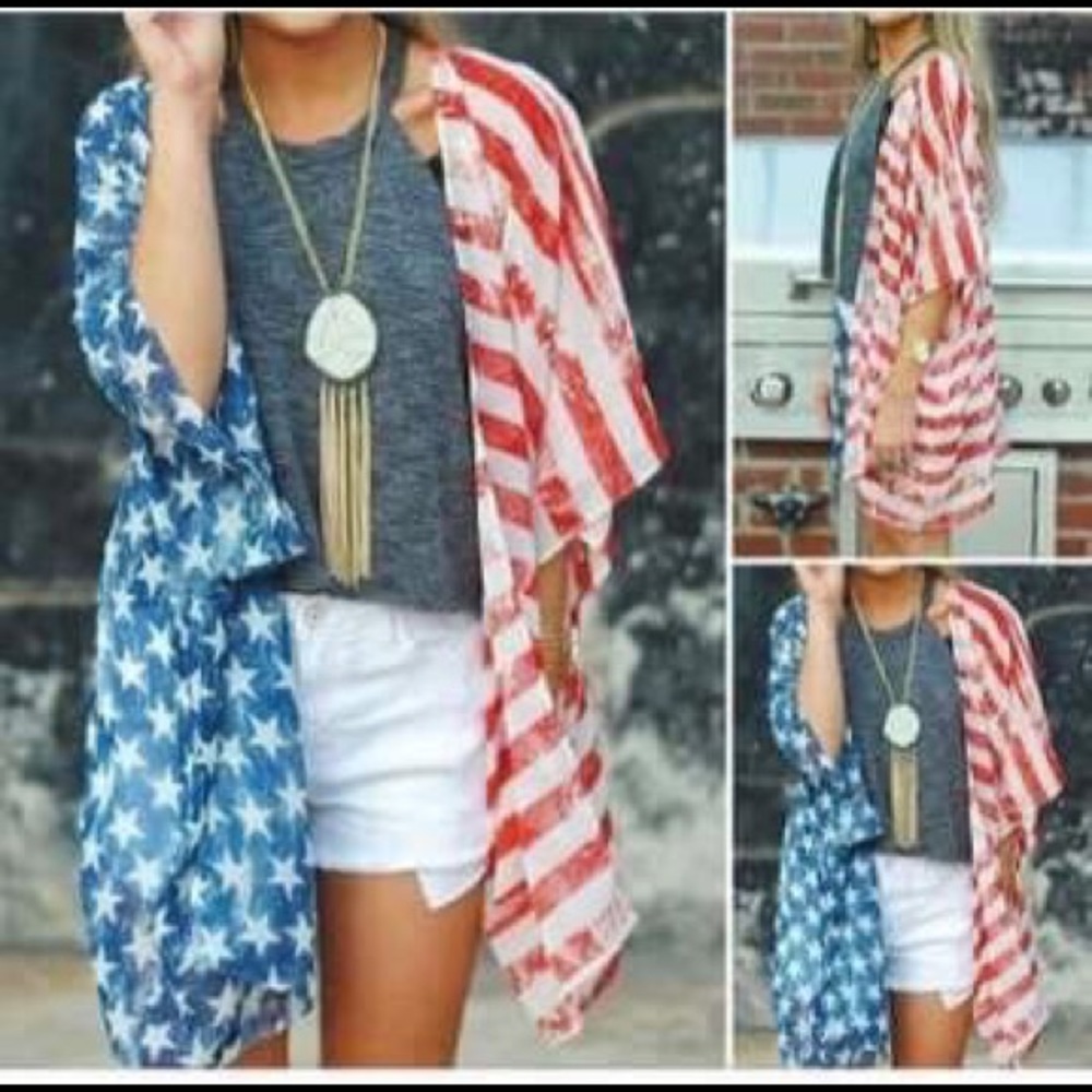 American Flag Kimono