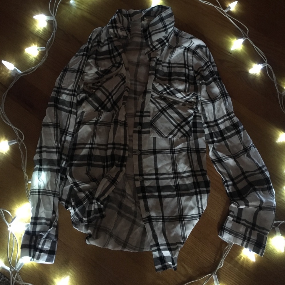 Black and white flannel