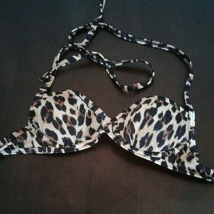 Victoria's Secret leopard bikini top