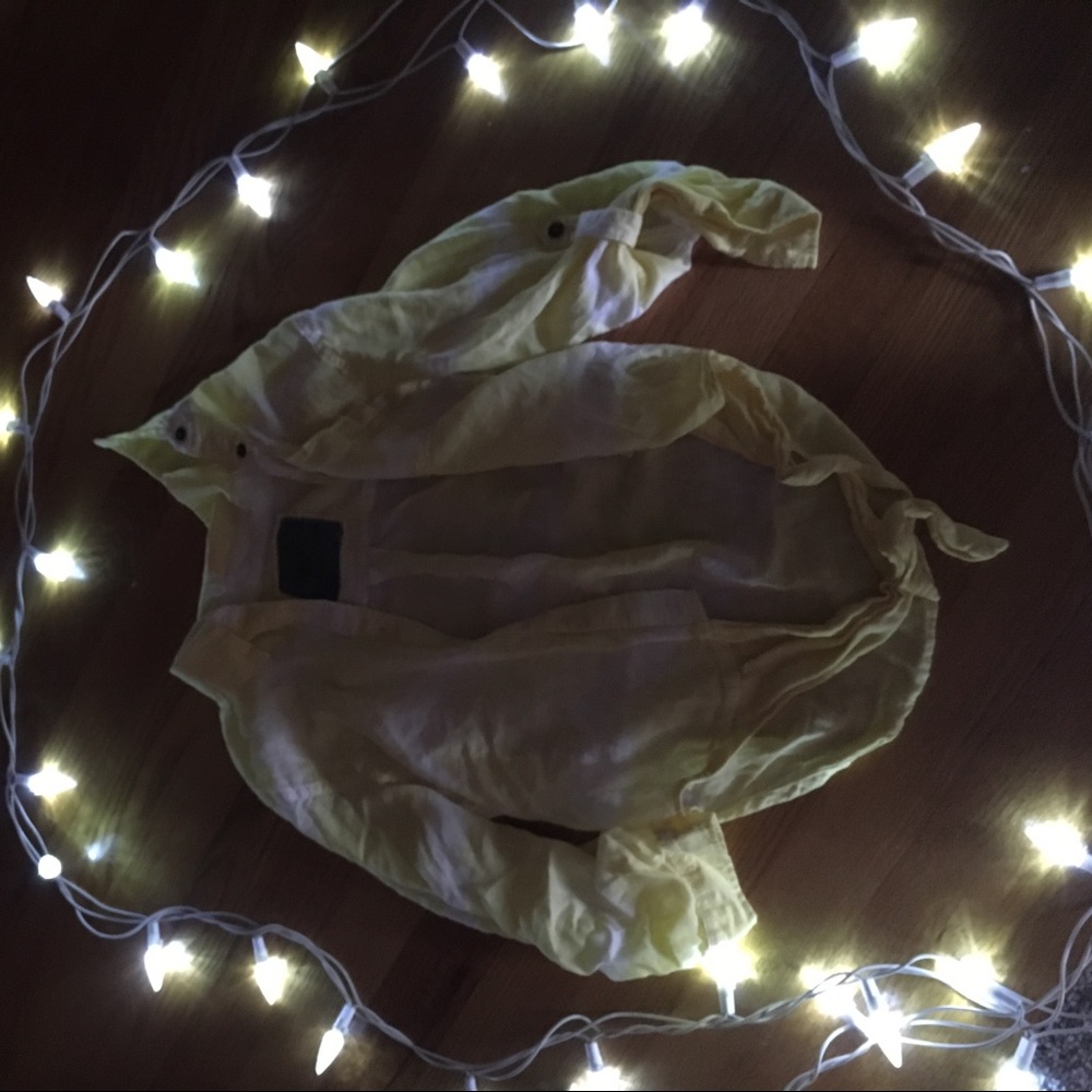 Yellow and white flannel
