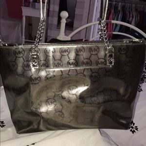 Silver Michael Kors Handbag
