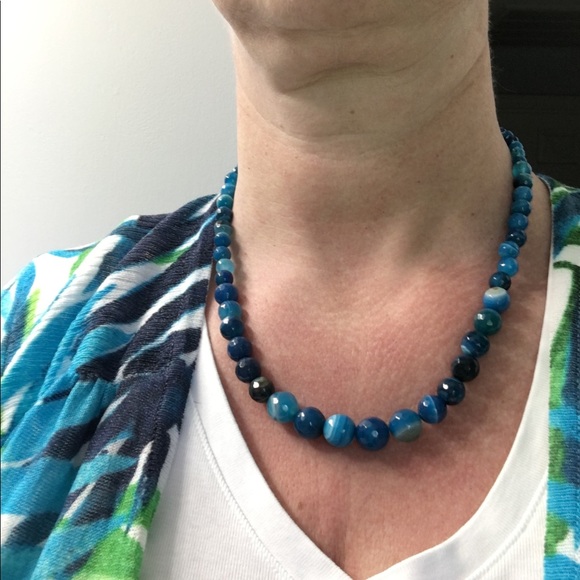 Mine Finds by Jay King Jewelry - 🌷Jay King blue agate 18 inch necklace🌷