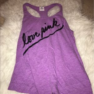 PINK Purple Racerback Tank