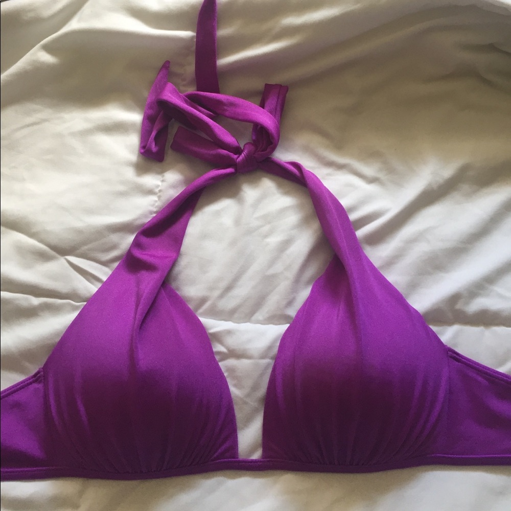Purple bikini top