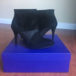 Stuart Weitzman Black Suede Partnership Bootie