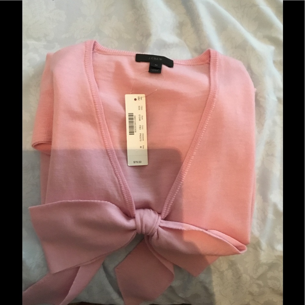 J crew pink sweater