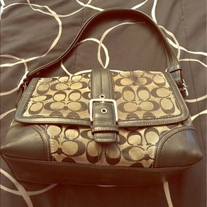 Black Signature Coach Purse