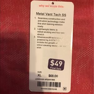 Lululemon Metal Vent Tech SS