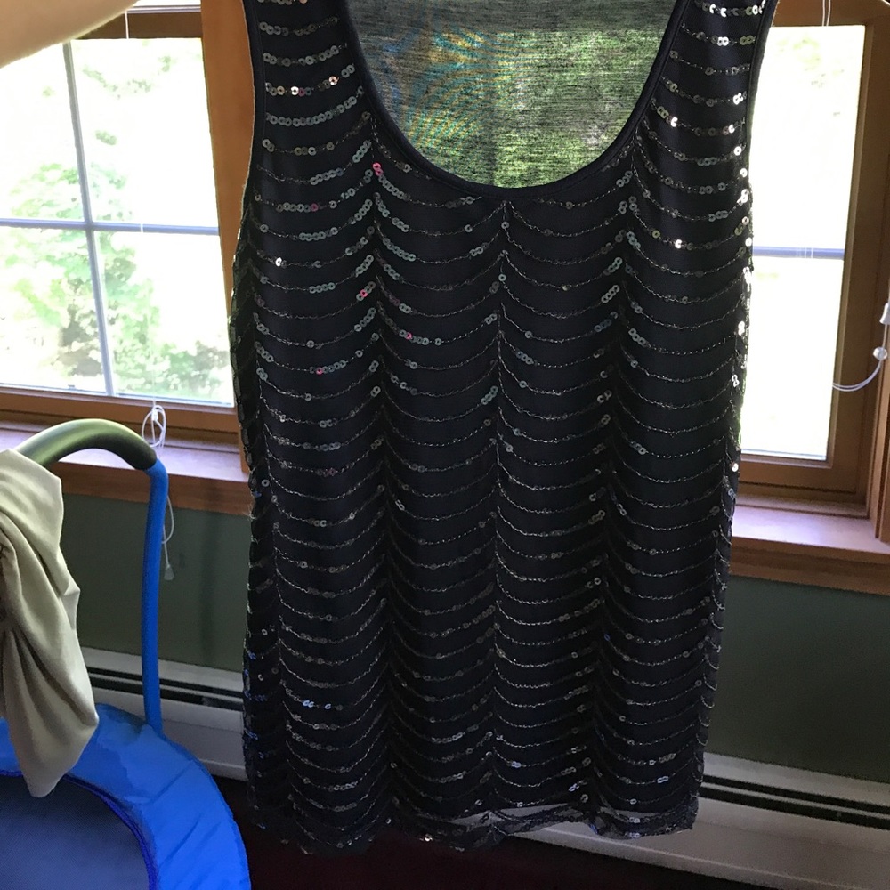 Studio y tank with sequins