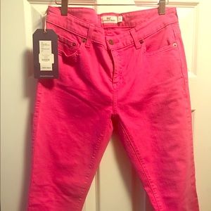 Vineyard Vines Colored Skinny Jean-Raspberry Rose
