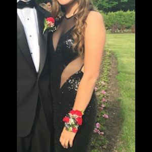 Black Faviana prom dress, great condition!!!
