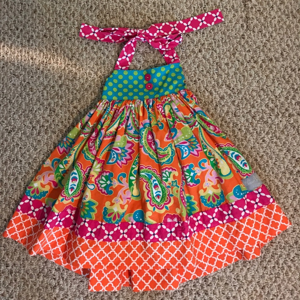 Eleanor Rose halter dress size2-3 Worn once!