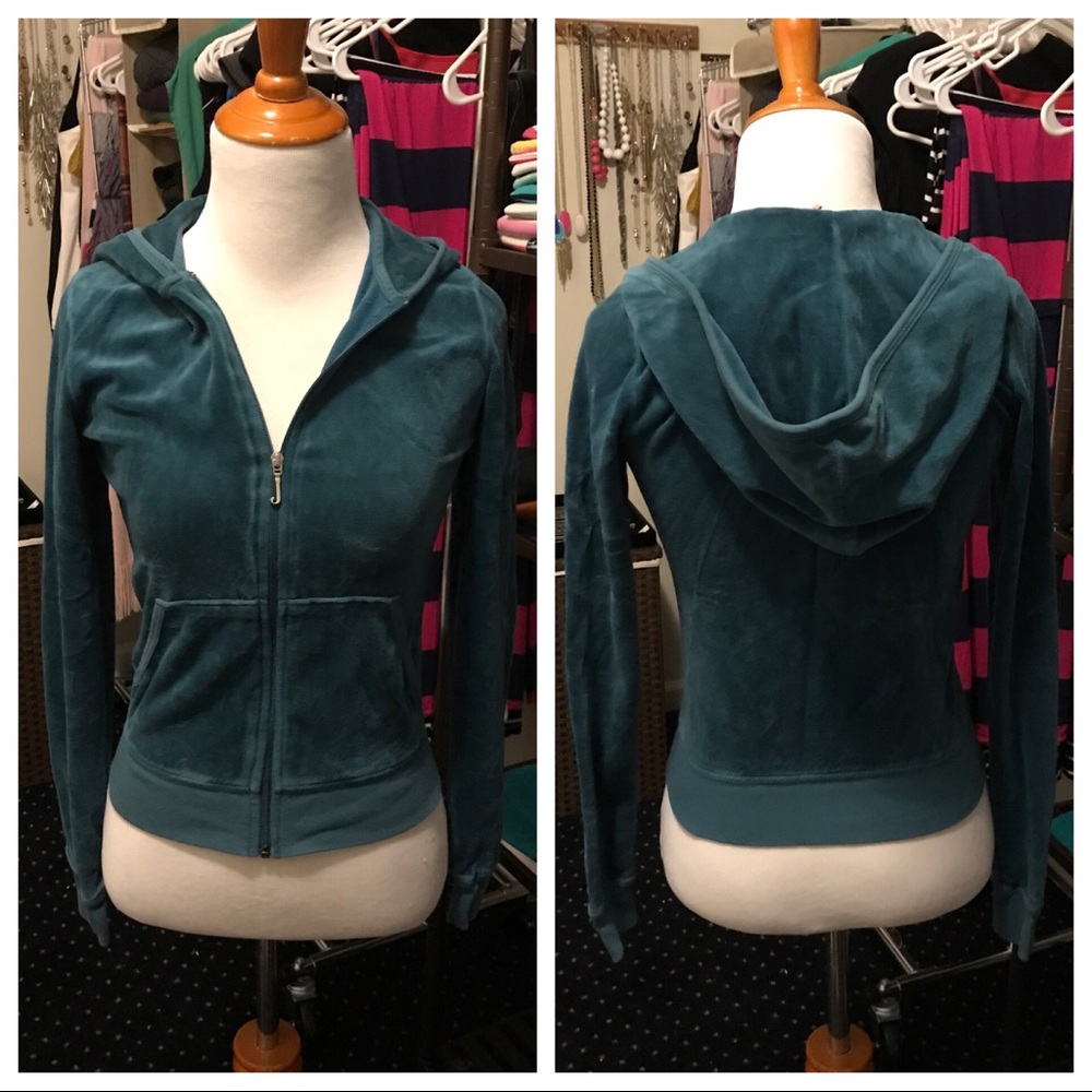 Juicy Couture Teal Velour Set Size Small