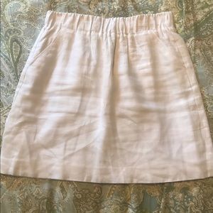 Ann Taylor LOFT linen skirt - white