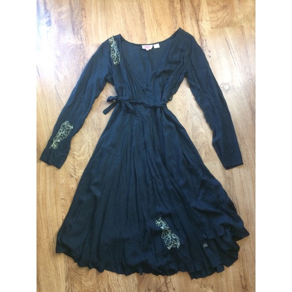 Boho Vintage ⭐️ Gypsy Spring Embellished Dress - Picture 3 of 6