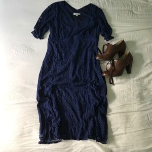 Navy Blue BoHo Dress