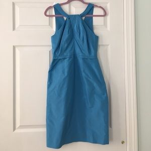 Jcrew blue silk cocktail dress size 2