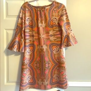 Fall dress with flair sleeves!