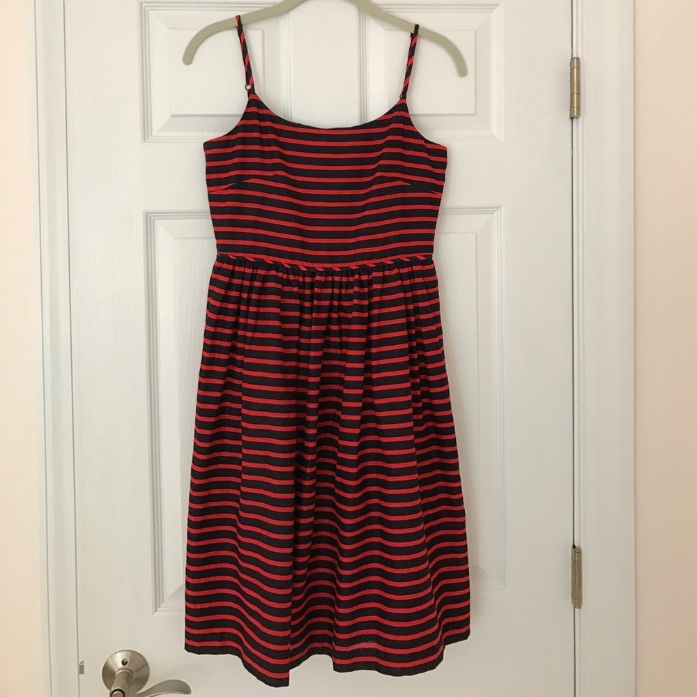 JCrew Stripe Linen-Cotton Sundress
