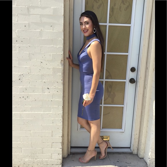 Choker Cocktail Dress-Last One - Picture 3 of 6