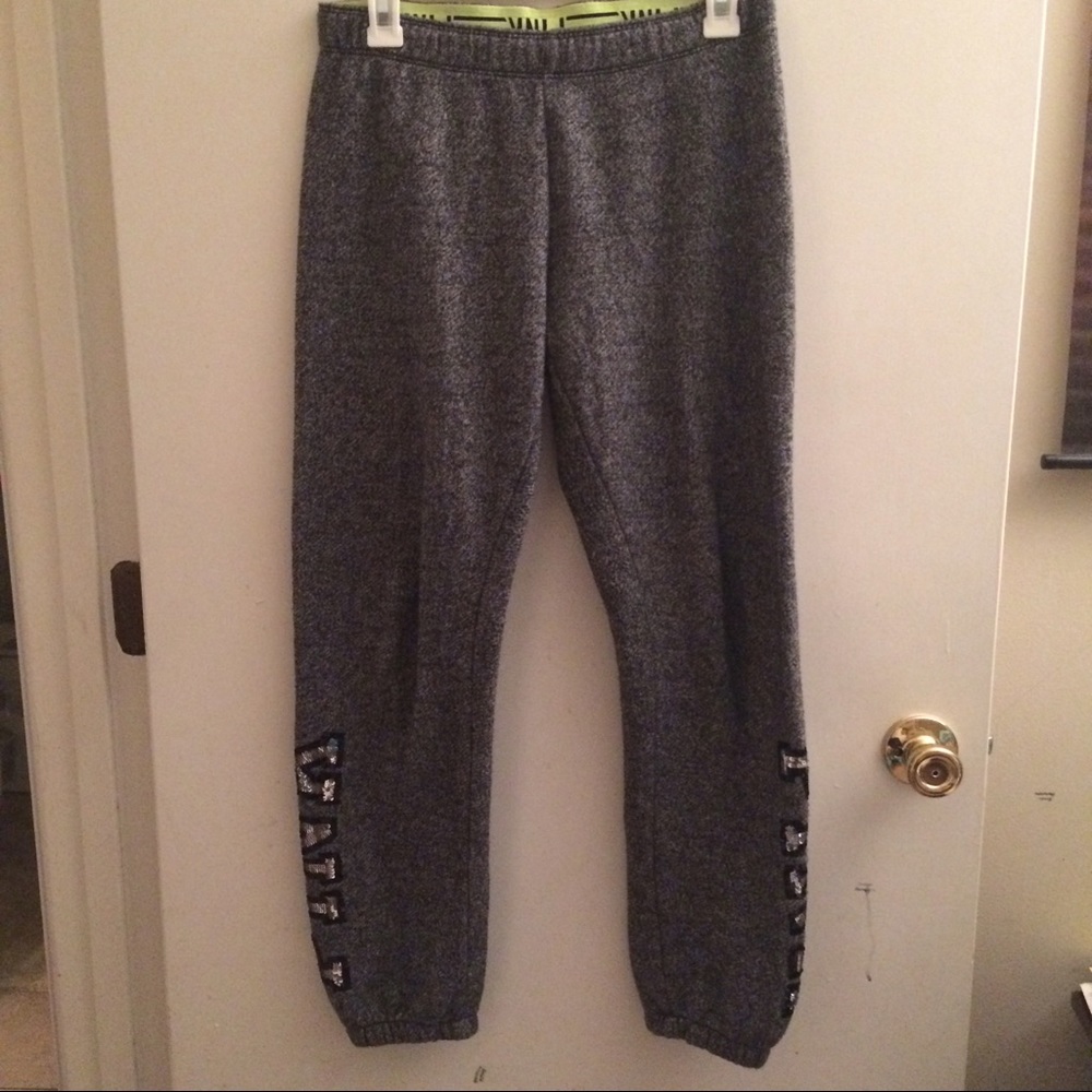 PINK Victoria Secret sequin sweatpant