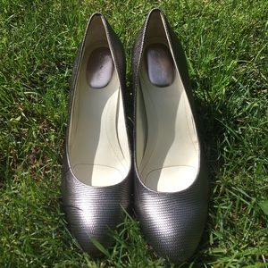 Shoes: Calvin Klein/ Silver Metal Color Size 8.5