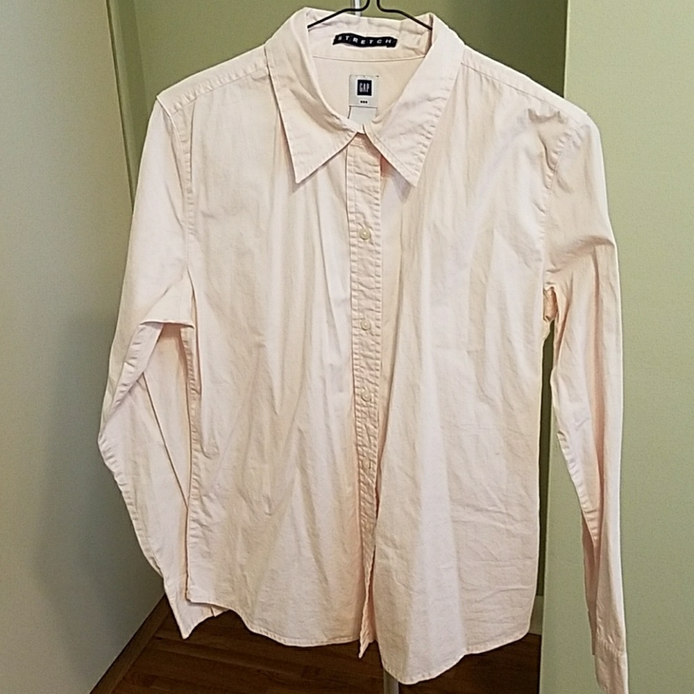 Light pink button up