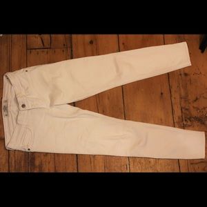 Abercrombie white skinny jeans