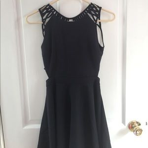 Dark Blue Formal Dress with Cutout Back