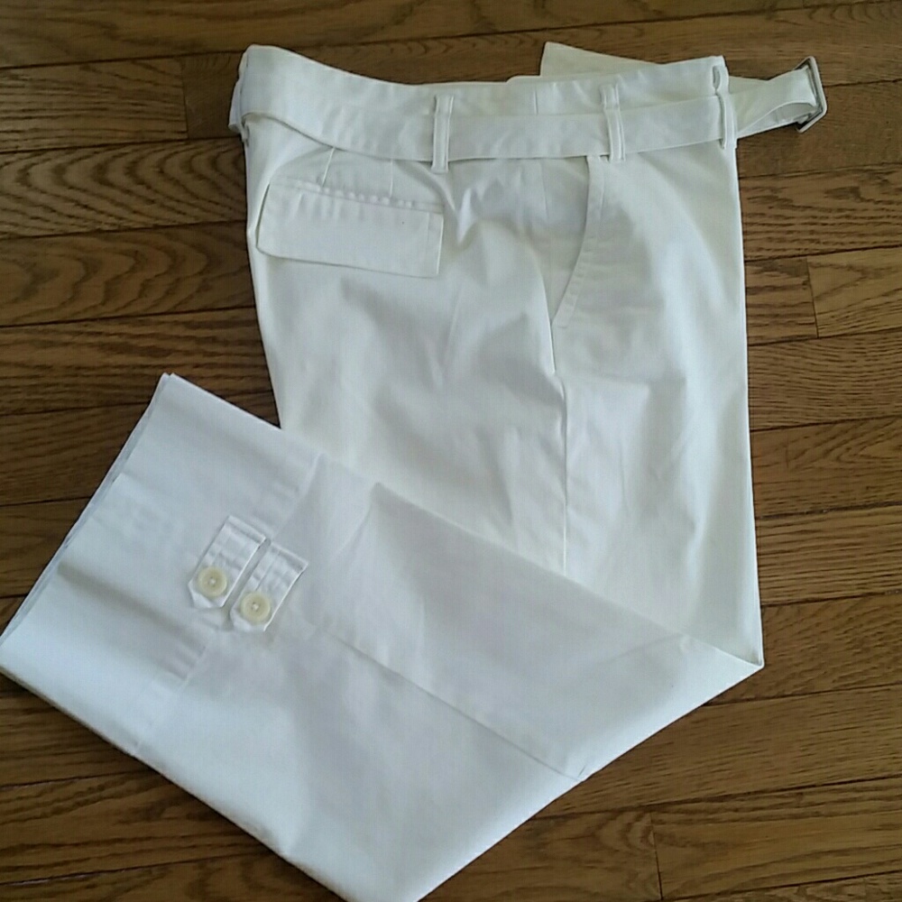 Ann taylor, Crisp white Capri pants.  Like new