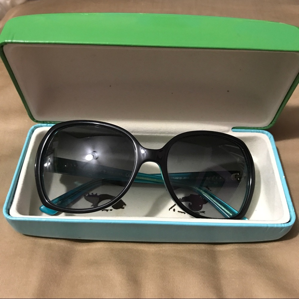 Black & Teal Kate Spade Sunglasses