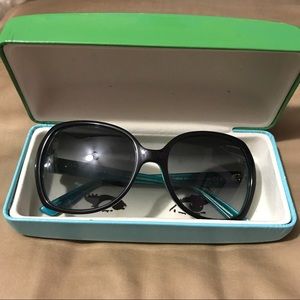 Black & Teal Kate Spade Sunglasses