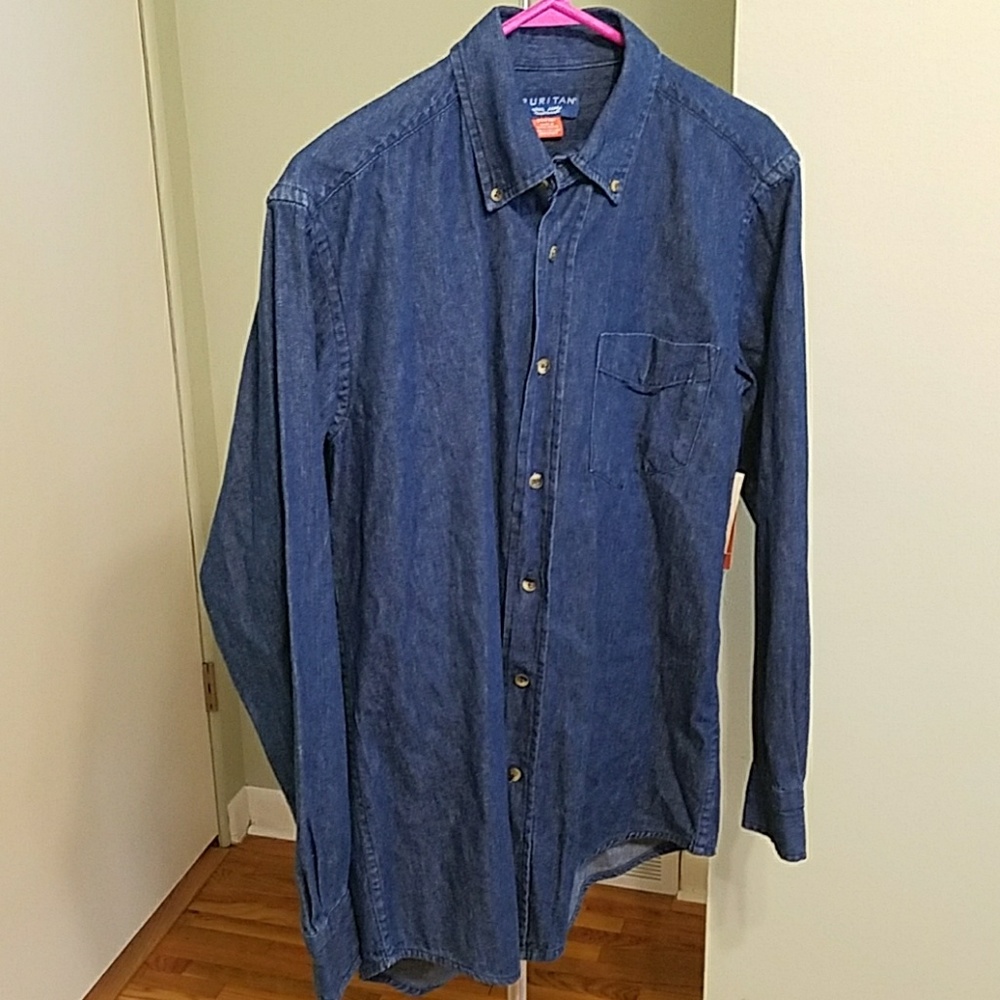 Denim button up