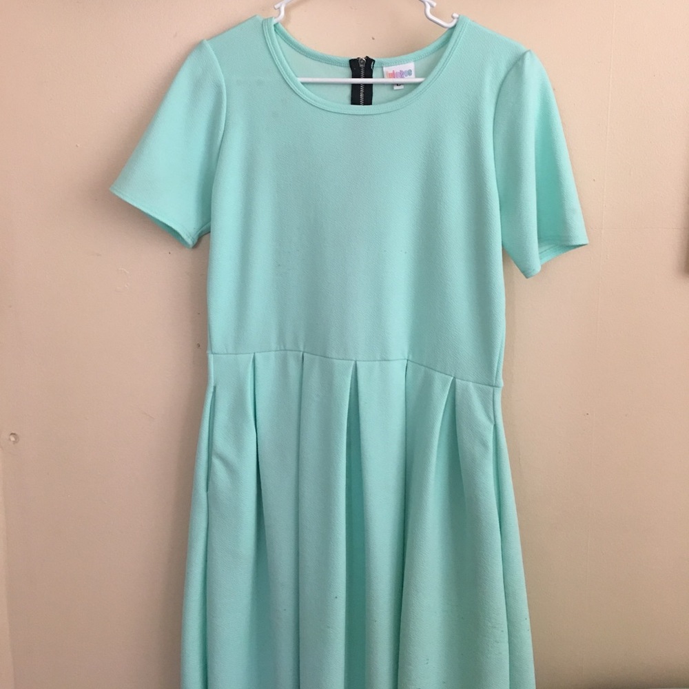 Lularoe Amelia dress mint blue xl