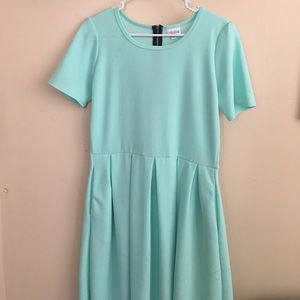 Lularoe Amelia dress mint blue xl
