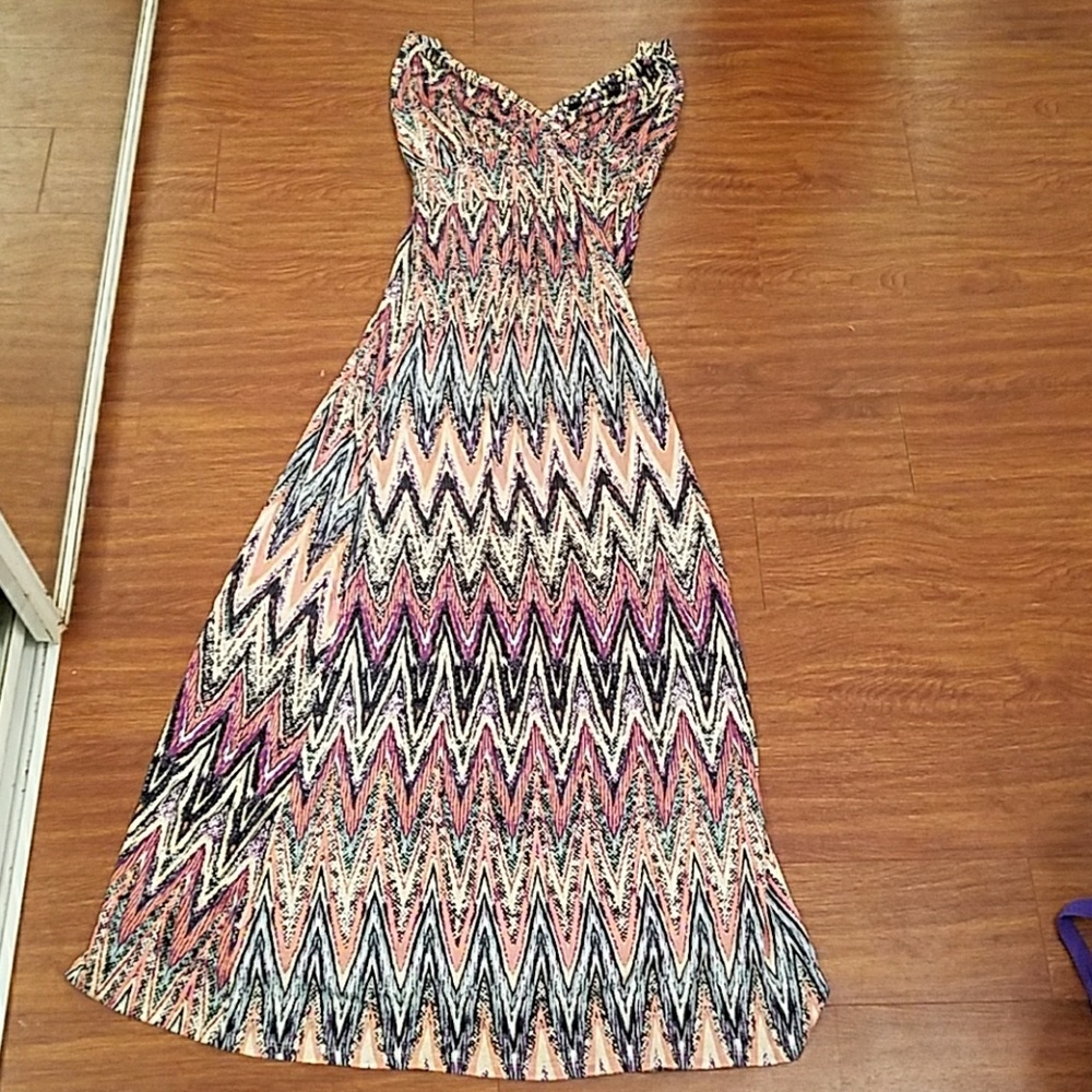 Xs patterned maxi dress Loveapella NWT