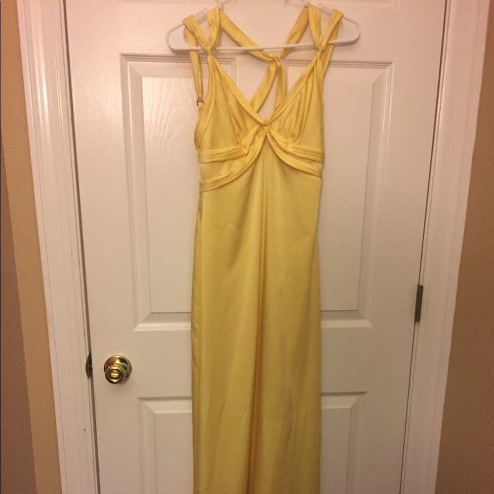 BCBGMaxAzria Yellow Gown