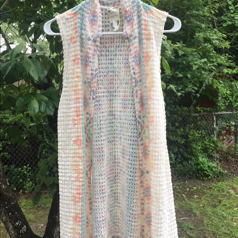 Blu Pepper  boho vest