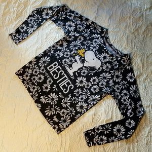 Snoopy & Woodstock Daisy Flower Sweater Sweatshirt